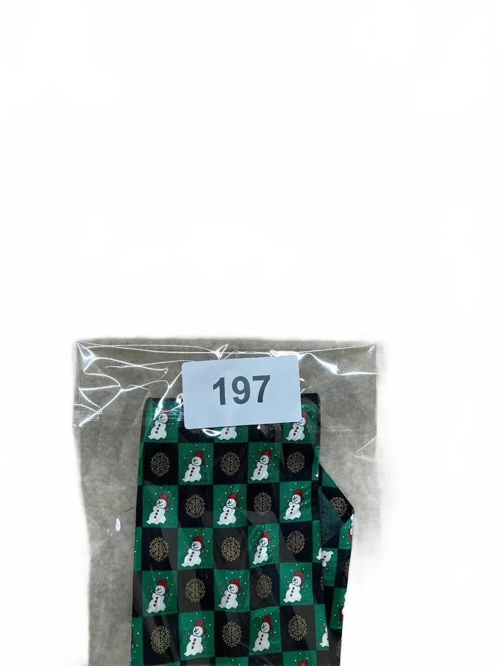 Holiday's Bergamo New York Silk Christmas Snowman Pattern Tie
